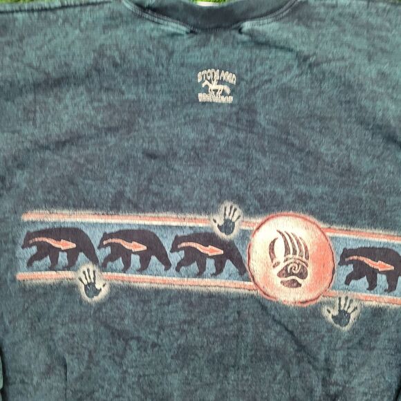 Vintage Native-American Cardigan Womens Large 23x21 Green - Picture 13 of 14